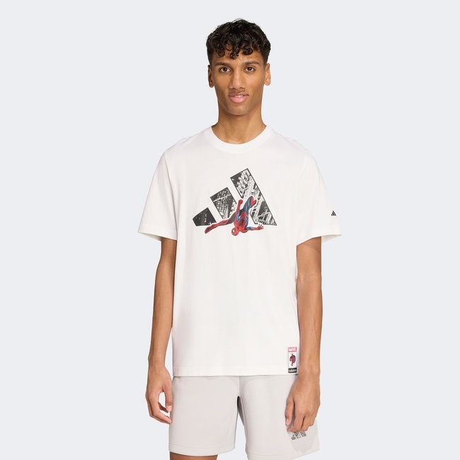  adidas M Spıderman T-S Erkek Beyaz T-Shirt