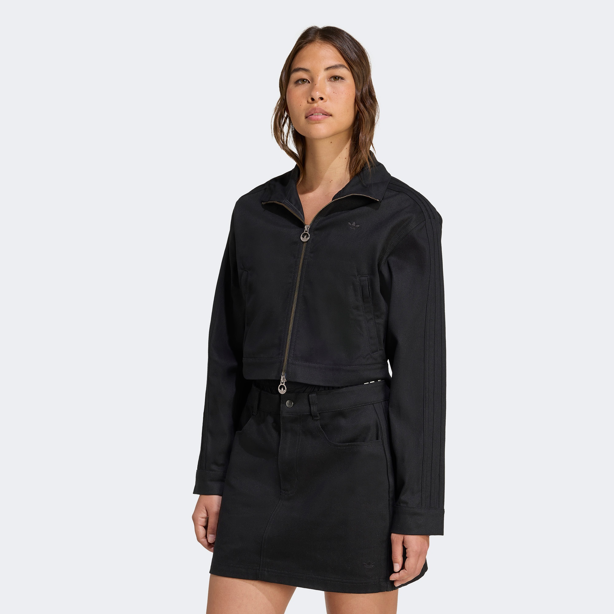 adidas Firebird Dimi Kısa Siyah Kadın Eşofman Üstü