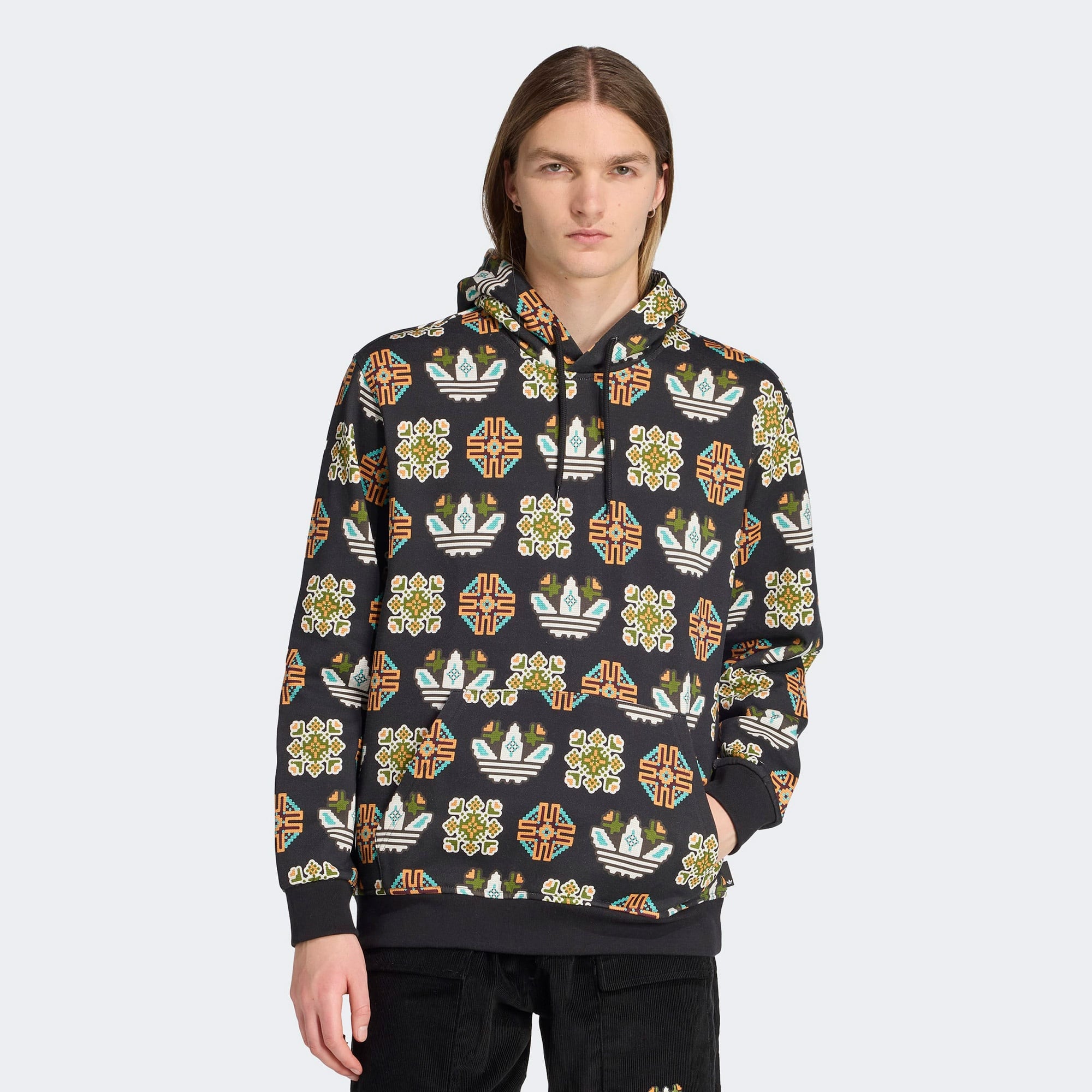 adidas Graphic Lo Hd Erkek Siyah Sweatshirt
