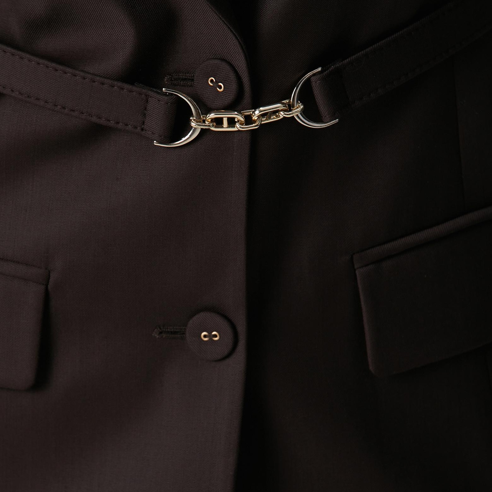 Network Kadın Acı Kahve Yün Karışımlı Ceket