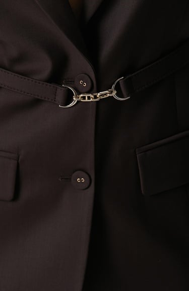  Network Kadın Acı Kahve Yün Karışımlı Ceket