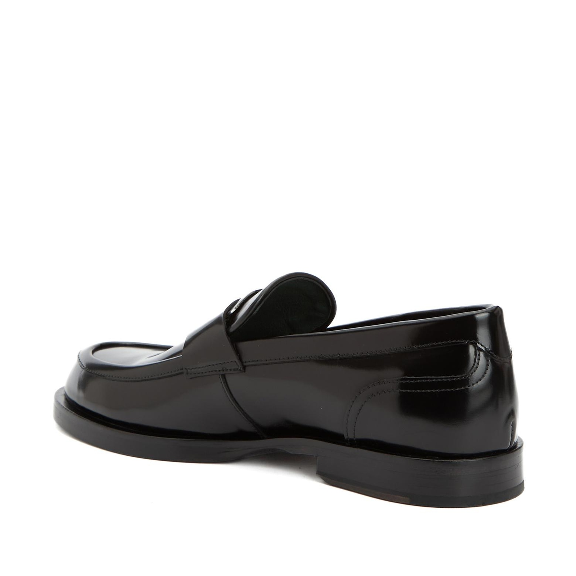 George Hogg Erkek Siyah Deri Loafer