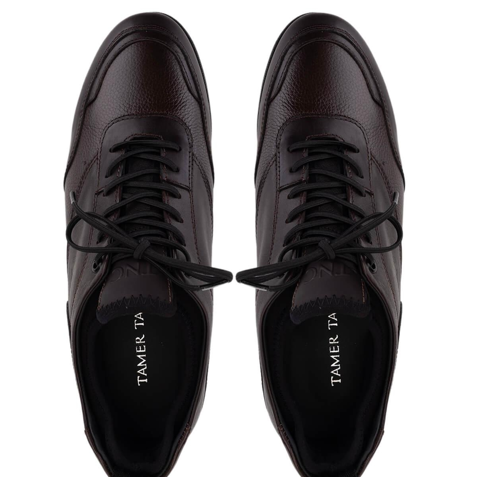 Tamer Tanca Erkek Hakiki Deri Kahverengi Casual Ayakkabı