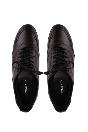  Tamer Tanca Erkek Hakiki Deri Kahverengi Casual Ayakkabı