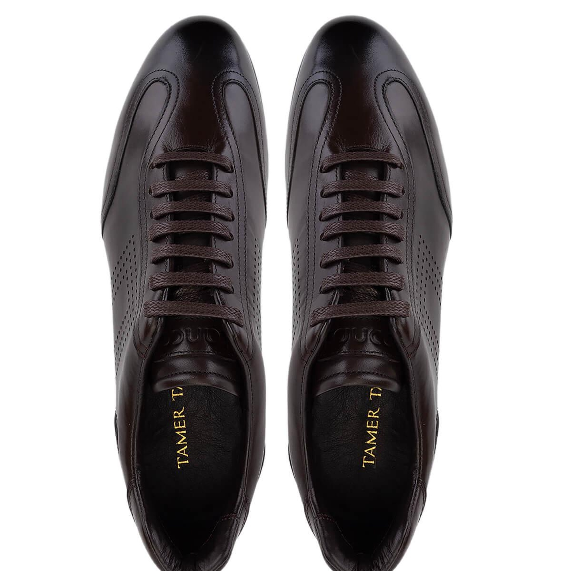 Tamer Tanca Erkek Hakiki Deri Kahverengi Casual Ayakkabı