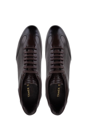  Tamer Tanca Erkek Hakiki Deri Kahverengi Casual Ayakkabı