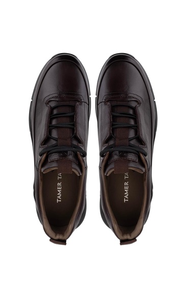  Tamer Tanca Erkek Hakiki Deri Kahverengi Casual Ayakkabı