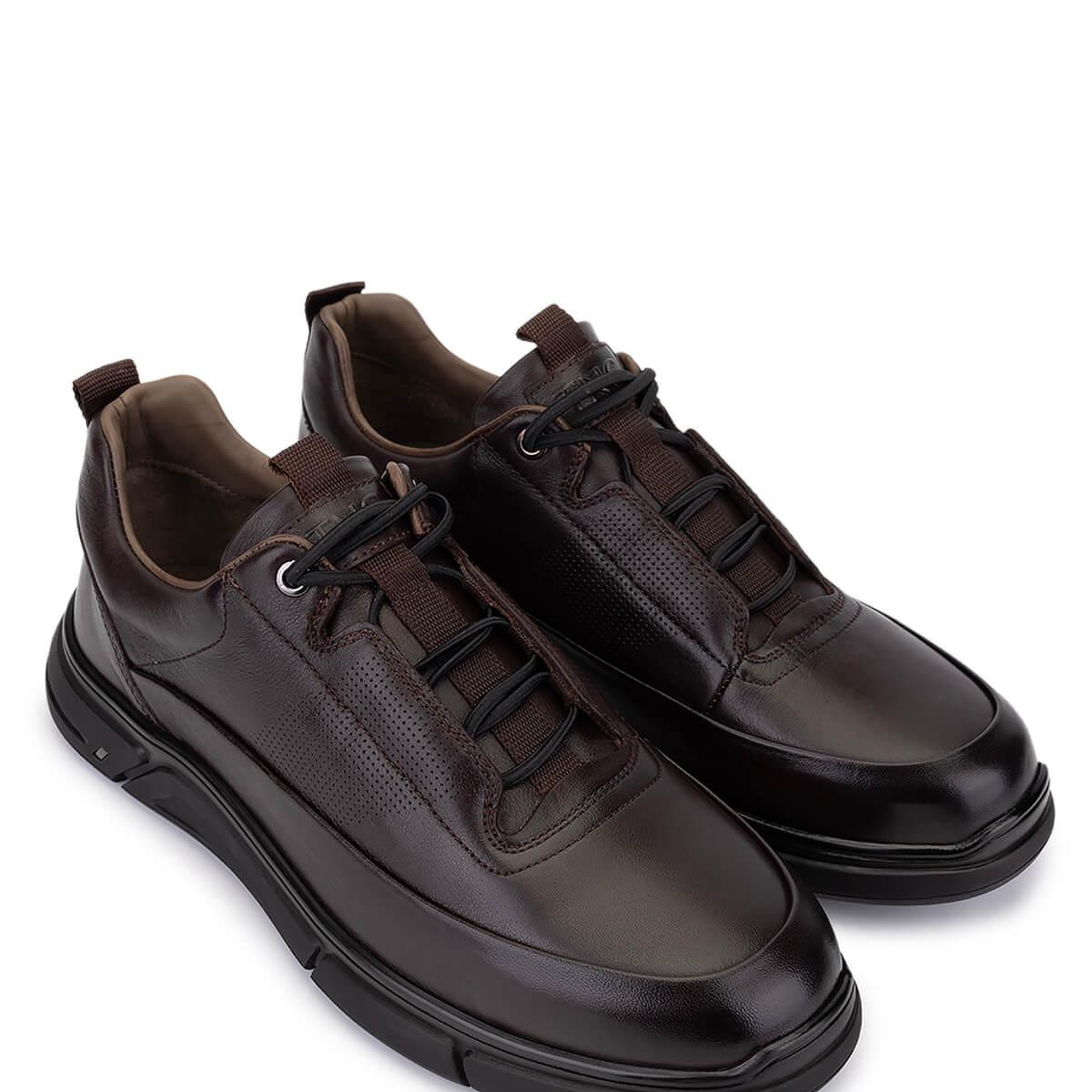 Tamer Tanca Erkek Hakiki Deri Kahverengi Casual Ayakkabı