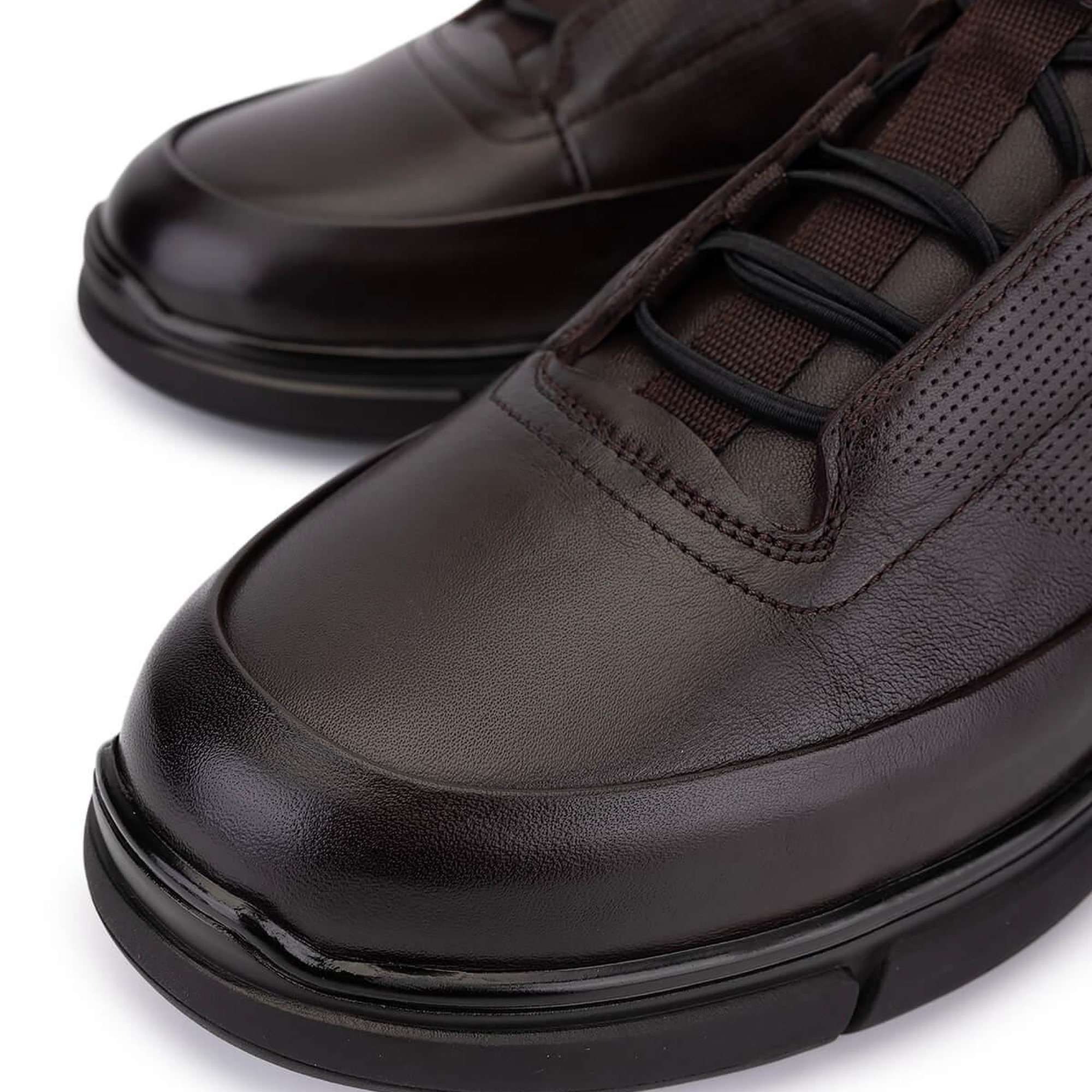 Tamer Tanca Erkek Hakiki Deri Kahverengi Casual Ayakkabı