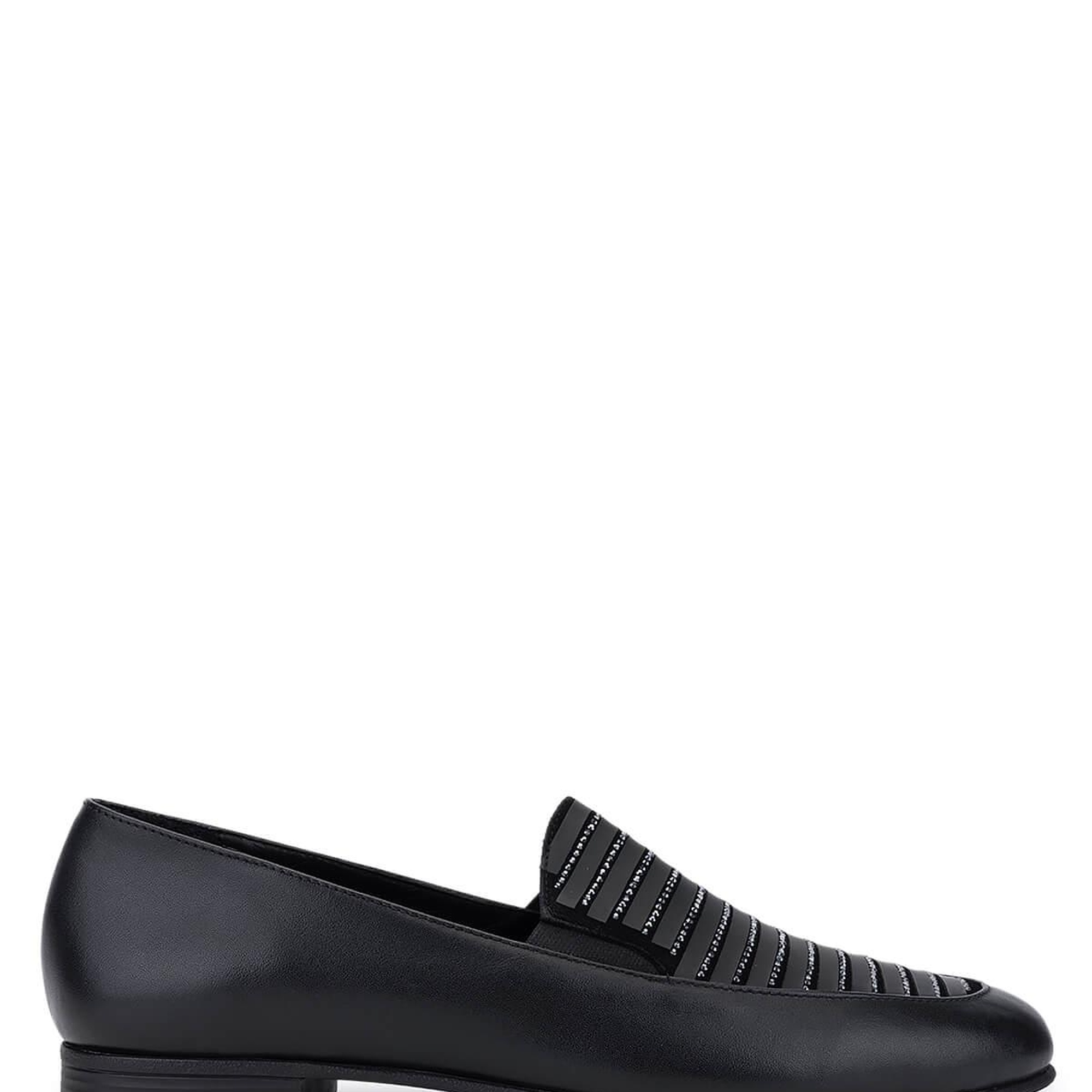 Tamer Tanca Kadın Hakiki Deri Siyah Loafer Ayakkabı