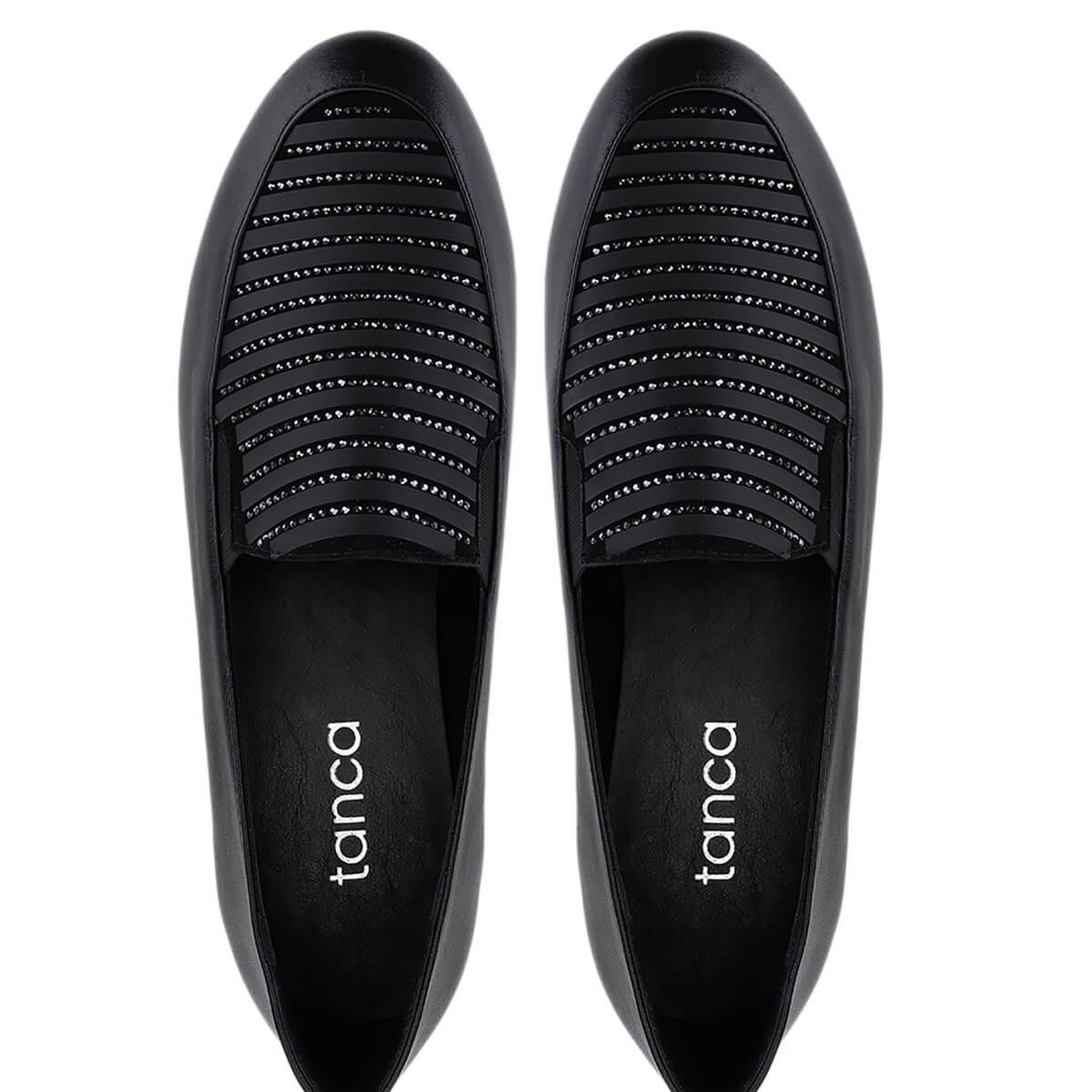 Tamer Tanca Kadın Hakiki Deri Siyah Loafer Ayakkabı