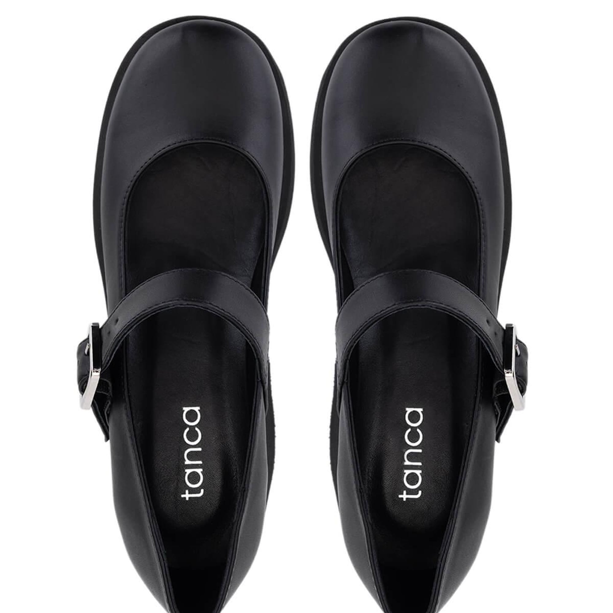 Tamer Tanca Kadın Hakiki Deri Siyah Topuklu Ayakkabı