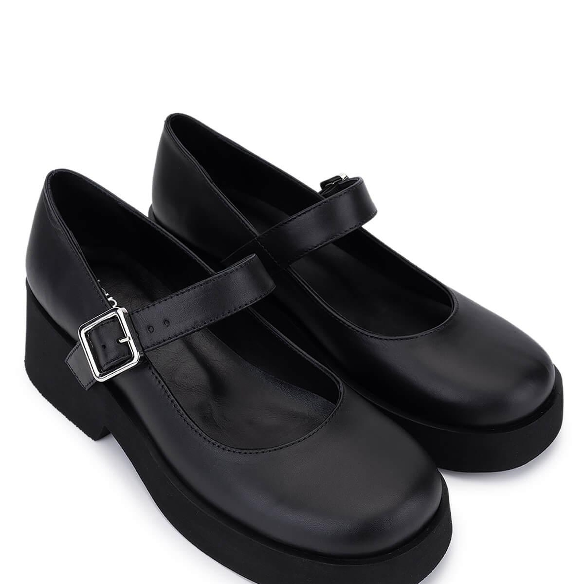 Tamer Tanca Kadın Hakiki Deri Siyah Topuklu Ayakkabı