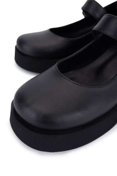  Tamer Tanca Kadın Hakiki Deri Siyah Topuklu Ayakkabı