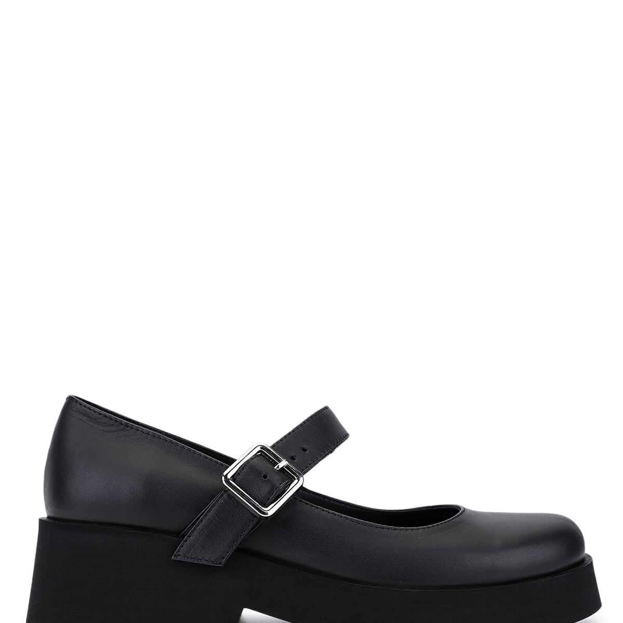 Tamer Tanca Kadın Hakiki Deri Siyah Topuklu Ayakkabı