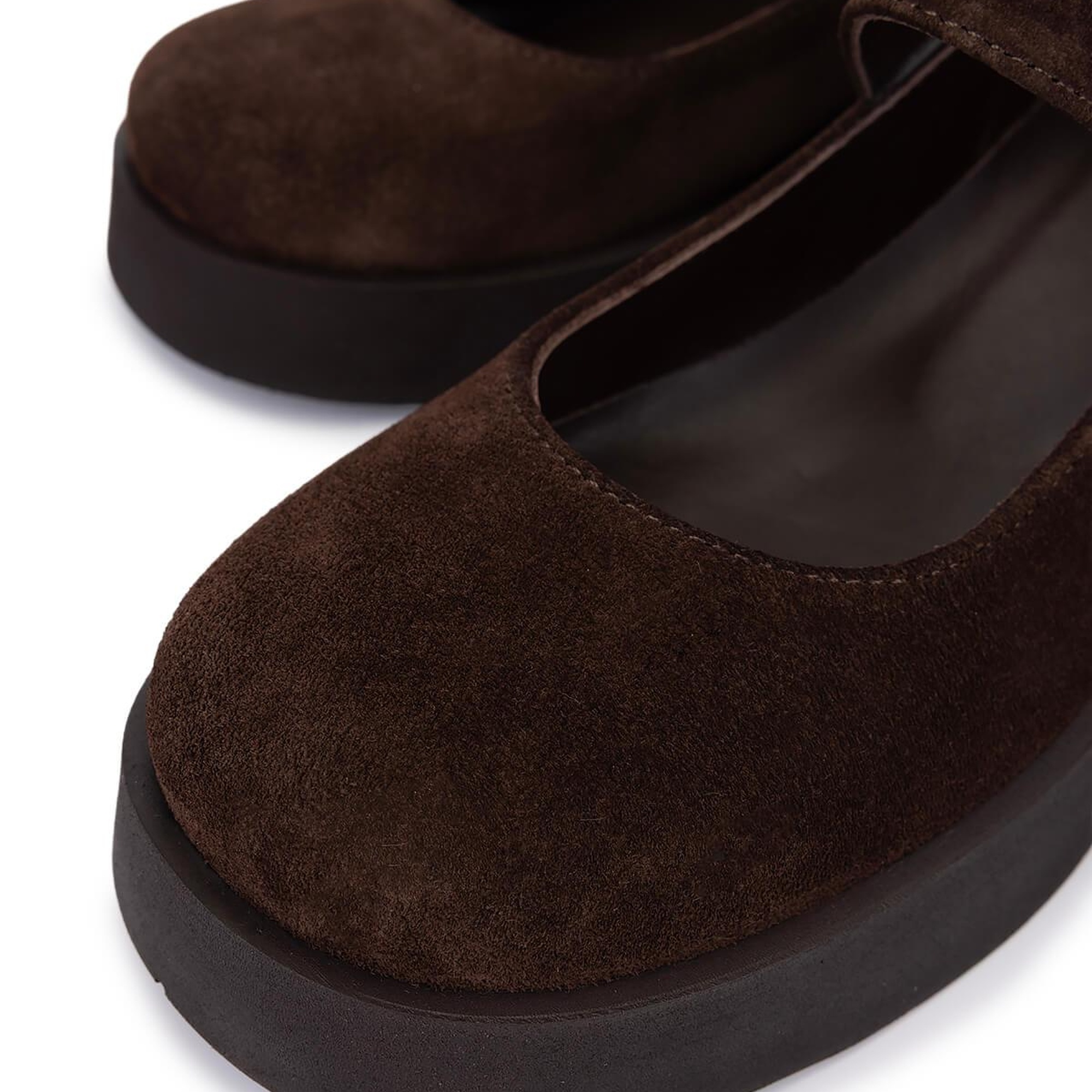 Tamer Tanca Kadın Hakiki Deri Kahverengi Süet Topuklu Ayakkabı