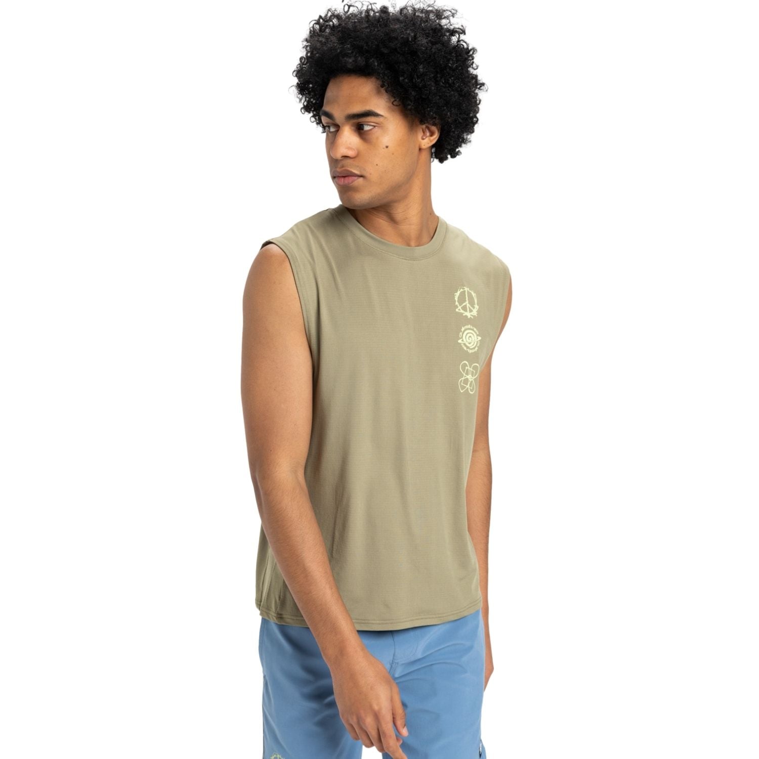  Quiksilver Lap Time Muscle Erkek Tişört