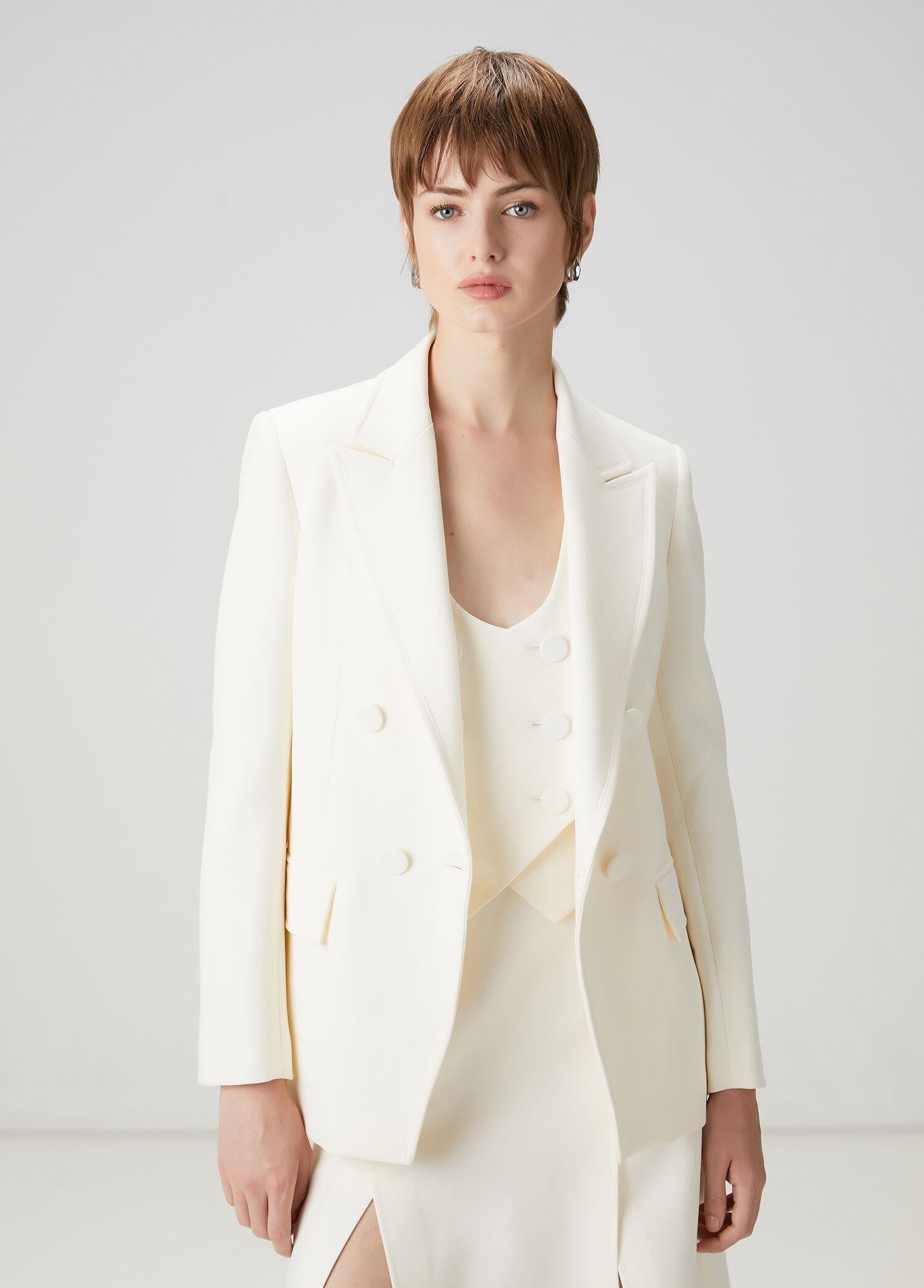  Beymen Club Kadın Ekru Kruvaze Ceket