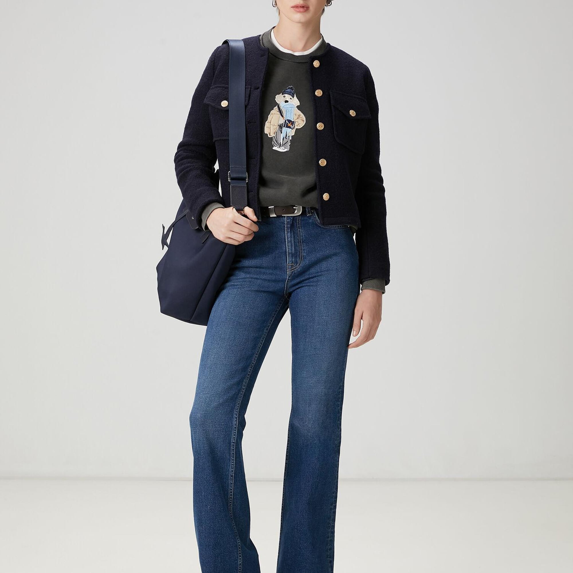 Beymen Club Kadın Lacivert Yün Ceket