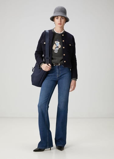  Beymen Club Kadın Lacivert Yün Ceket