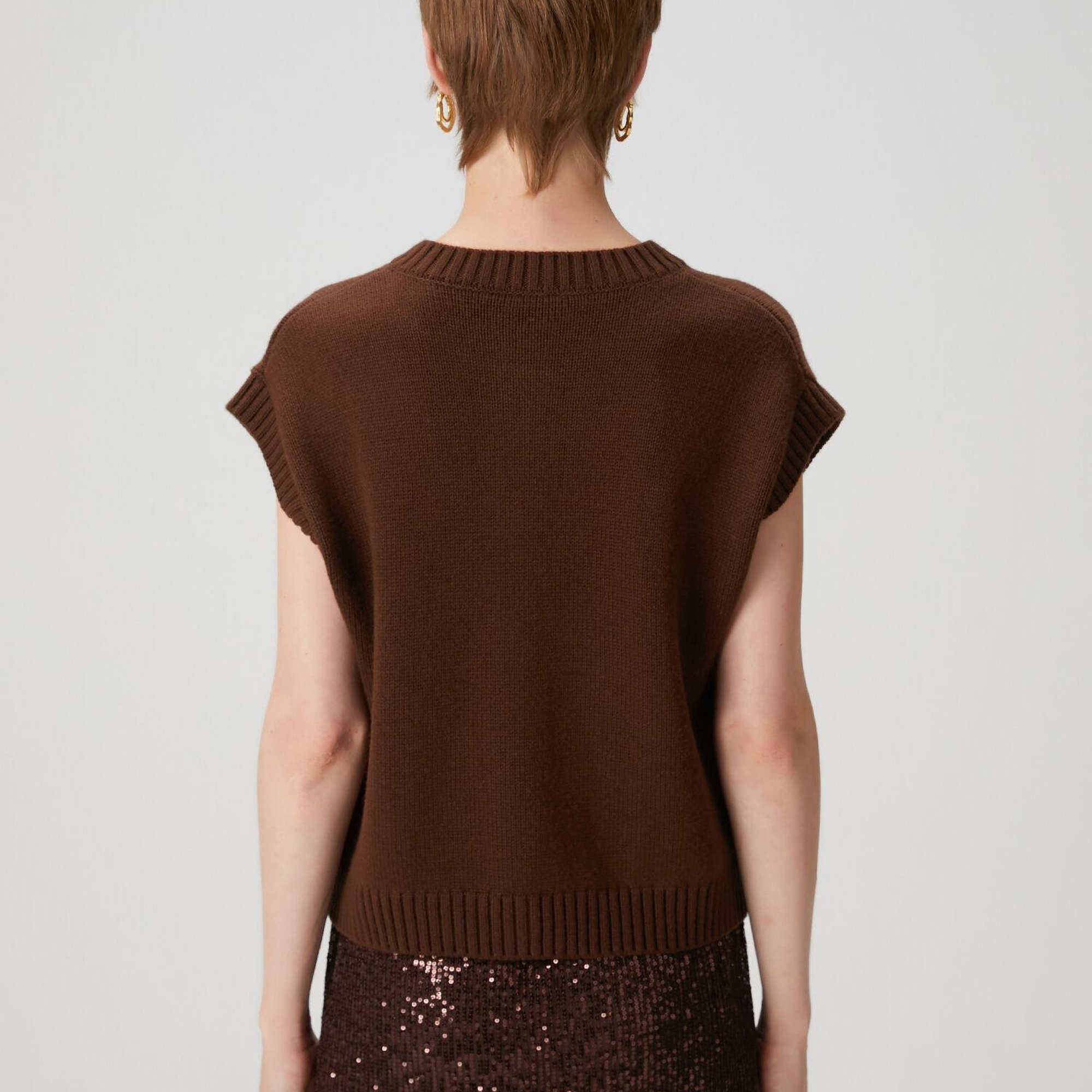 Beymen Club Kadın Kahverengi Triko Yelek