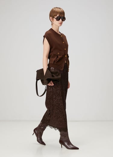  Beymen Club Kadın Kahverengi Triko Yelek