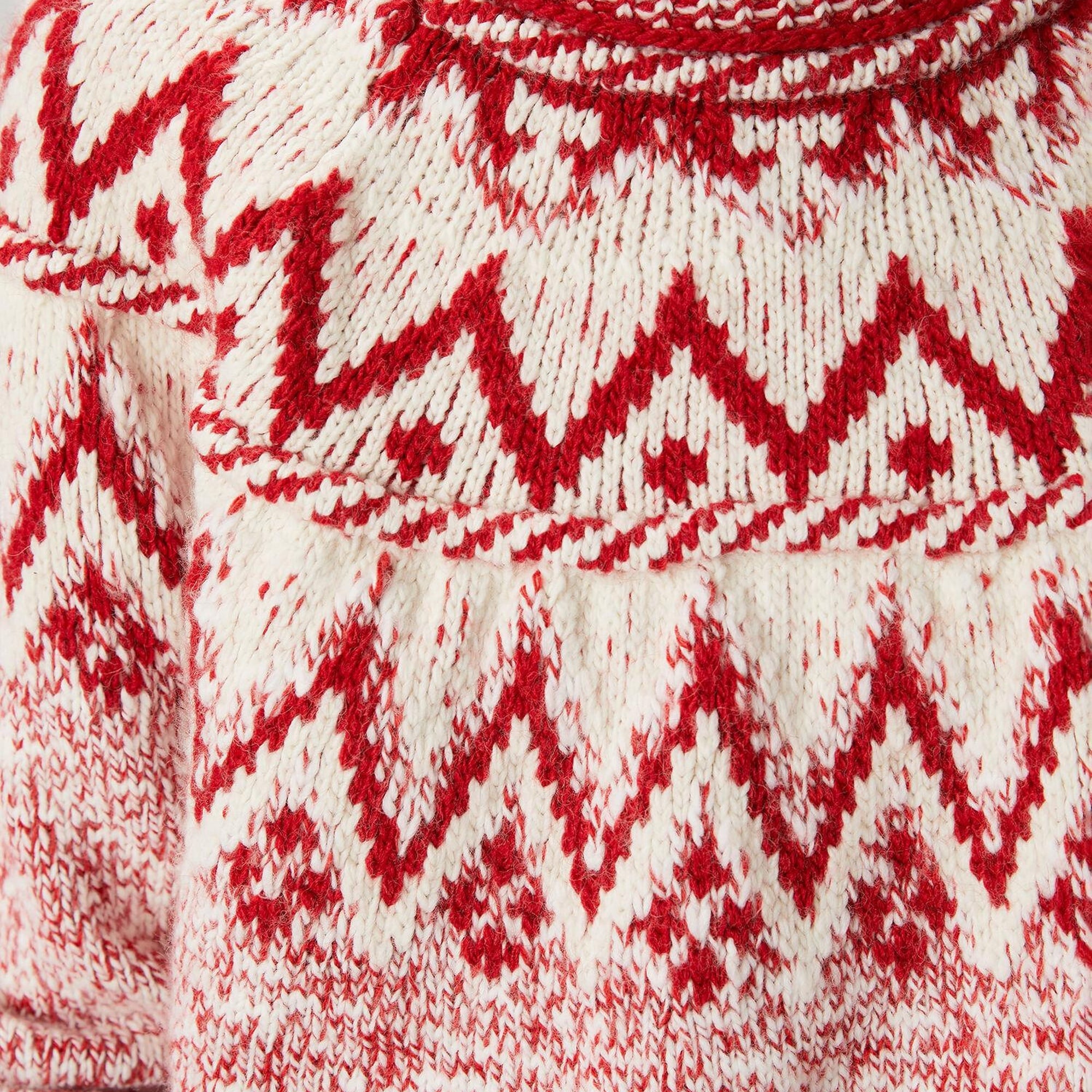 Beymen Club Kadın Kırmızı Ekru Jakarlı Kazak