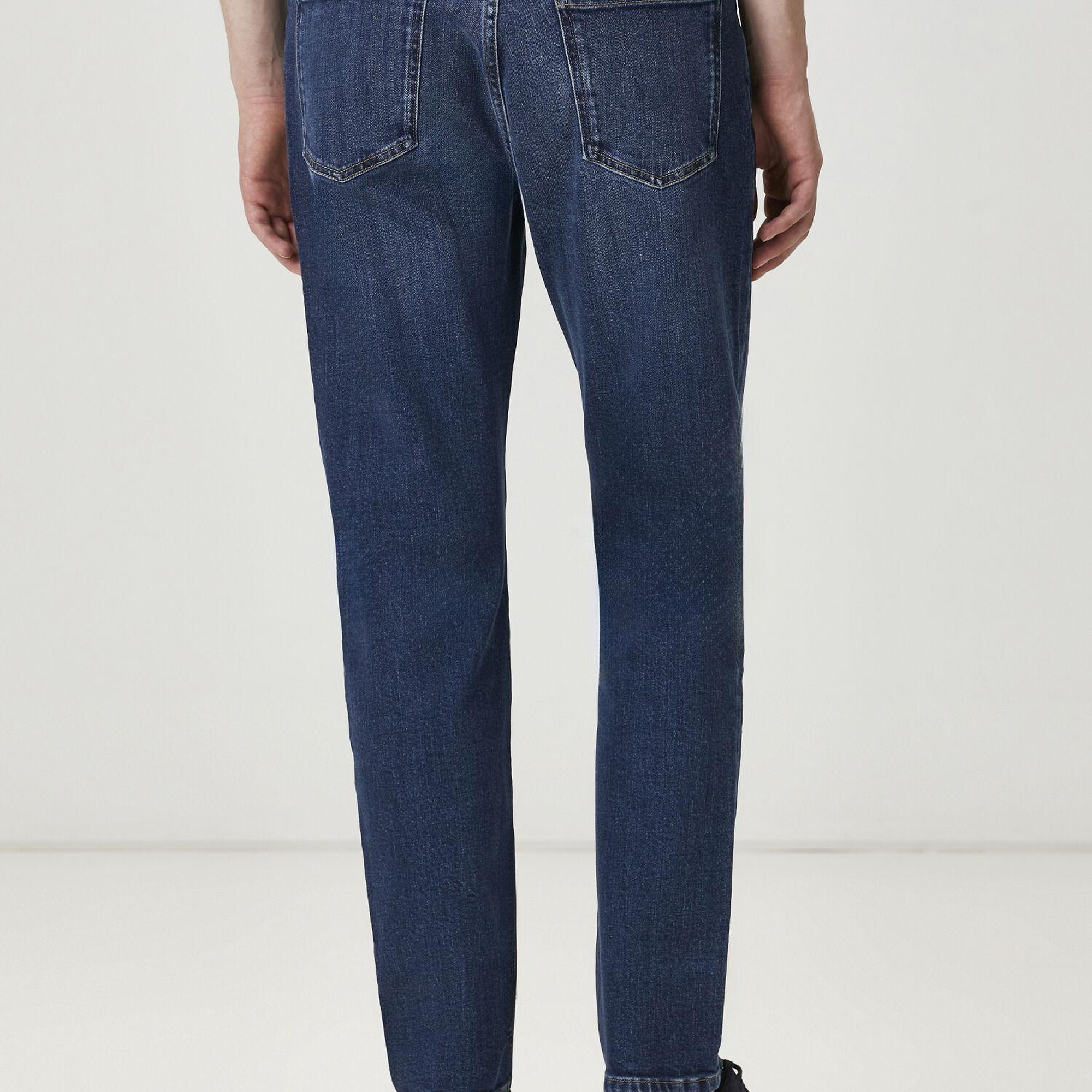 Beymen Club Erkek Tapered Fit Koyu Mavi Jean Pantolon