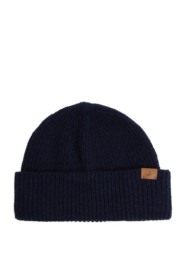  Beymen Club Erkek Lacivert Kaz Logolu Kesik Yün Bere