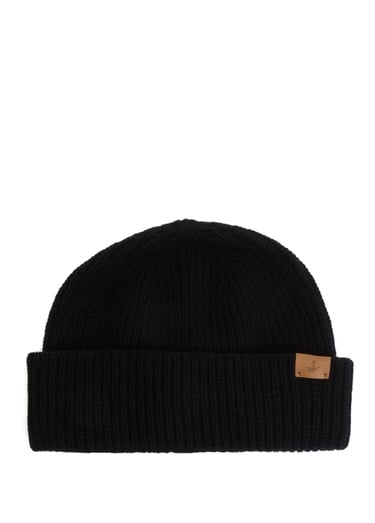  Beymen Club Erkek Siyah Kaz Logolu Kesik Yün Bere