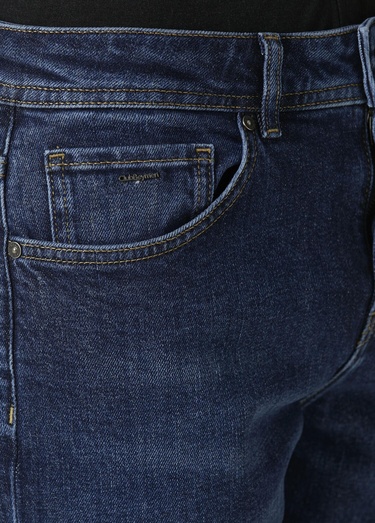  Beymen Club Erkek Mavi Yıkamalı Slim Fit Jean Pantolon