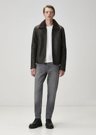  Beymen Club Erkek Gri Yıkamalı Tapered Fit Jean Pantolon