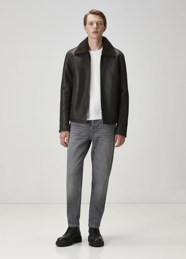  Beymen Club Erkek Gri Yıkamalı Tapered Fit Jean Pantolon