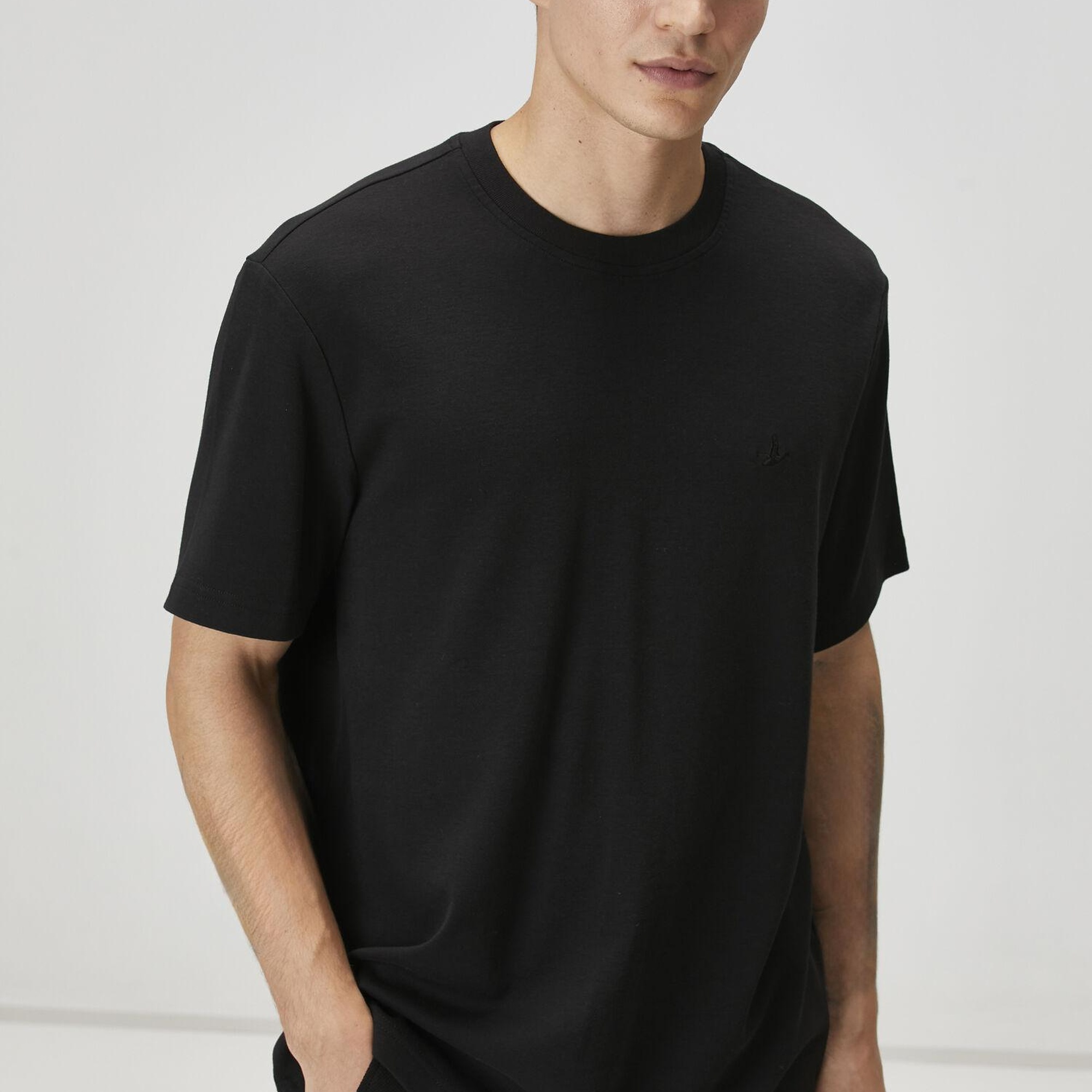 Beymen Club Erkek Relax Fit Siyah Basic T-shirt