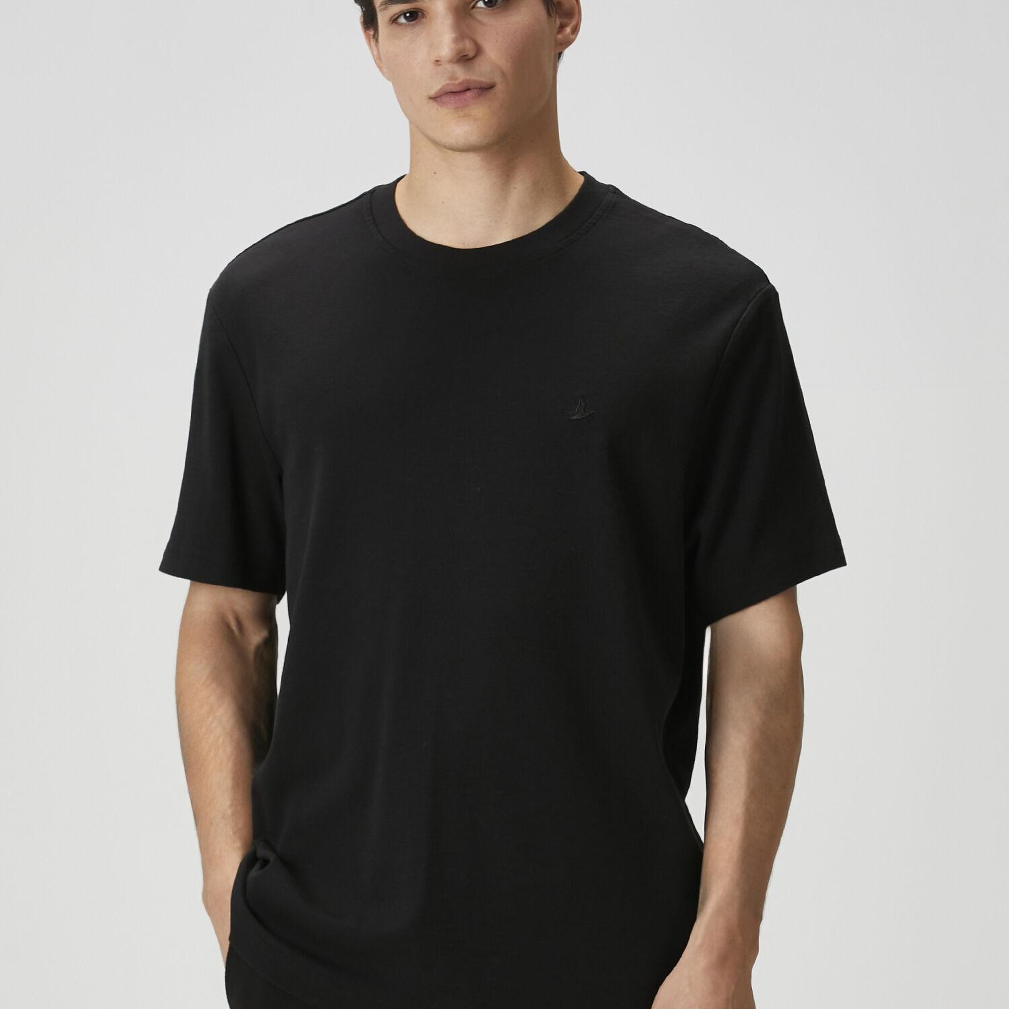 Beymen Club Erkek Relax Fit Siyah Basic T-shirt