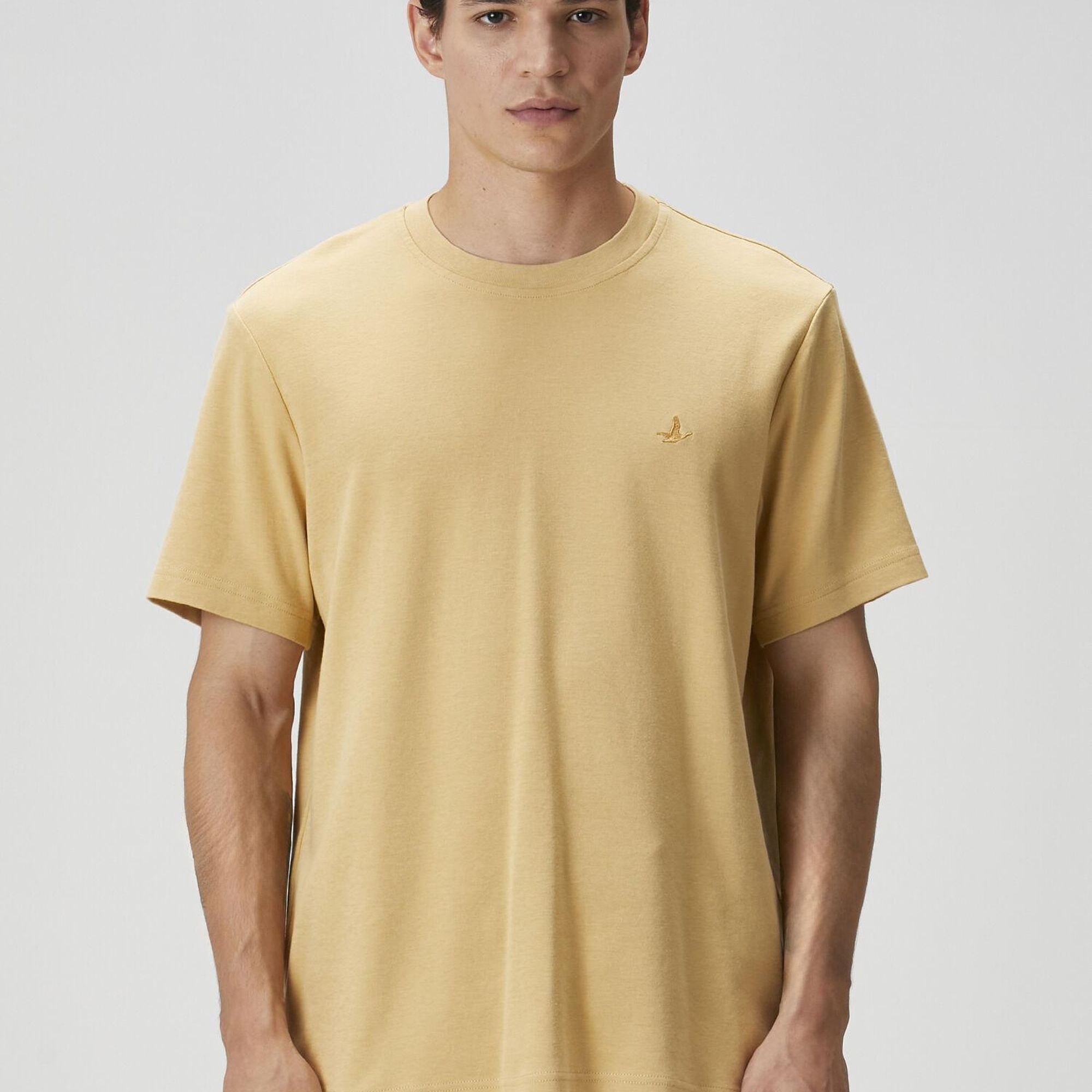 Beymen Club Erkek Relax Fit Deve Tüyü Basic T-shirt