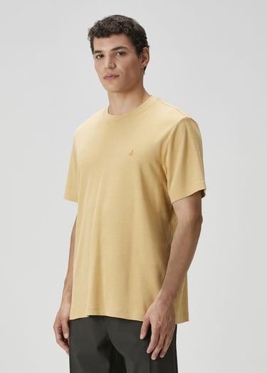  Beymen Club Erkek Relax Fit Deve Tüyü Basic T-shirt
