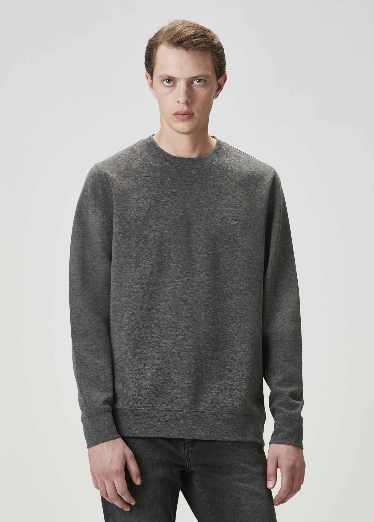  Beymen Club Erkek Gri Melanj Sweatshirt