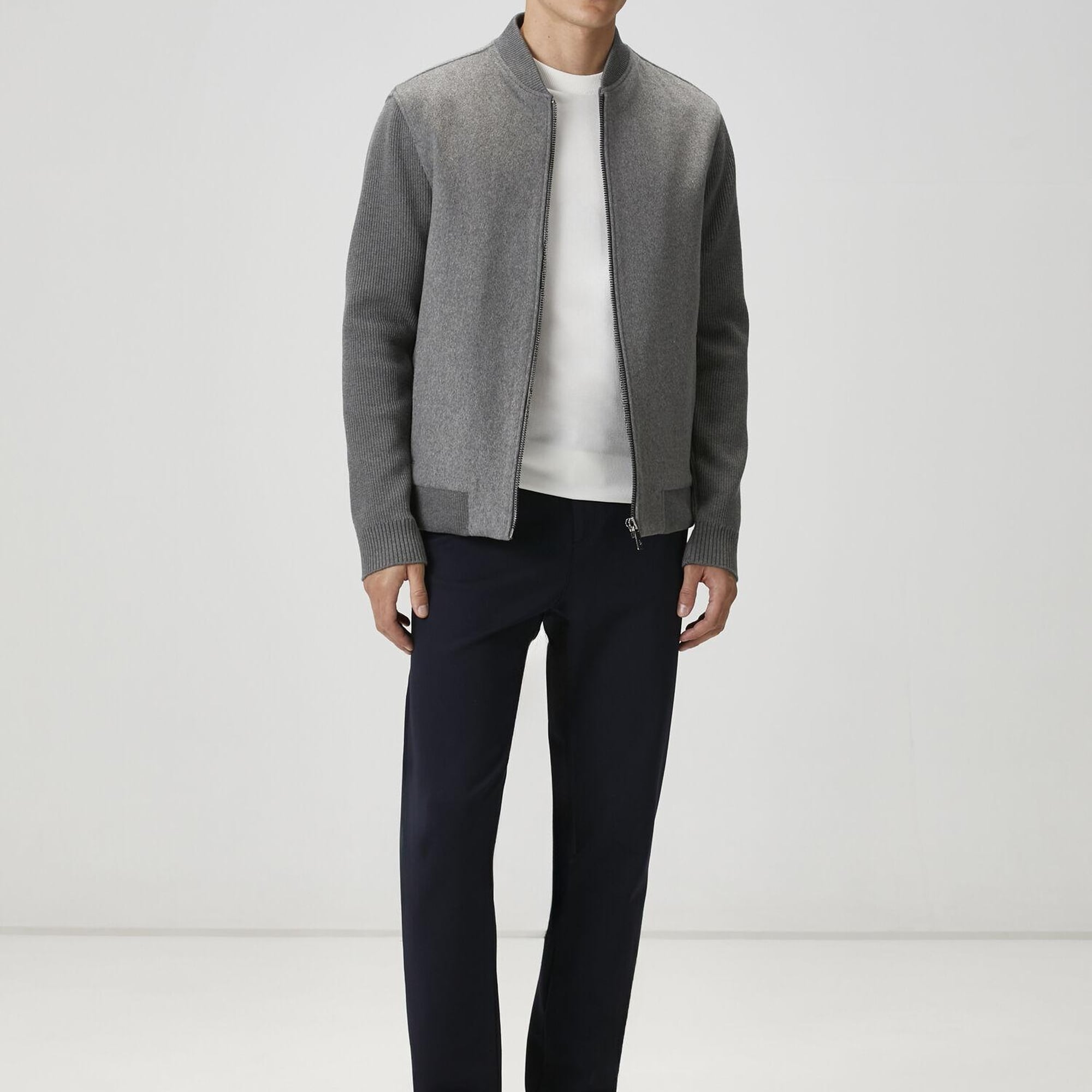 Beymen Club Erkek Kırık Beyaz Kısa Kollu Kazak