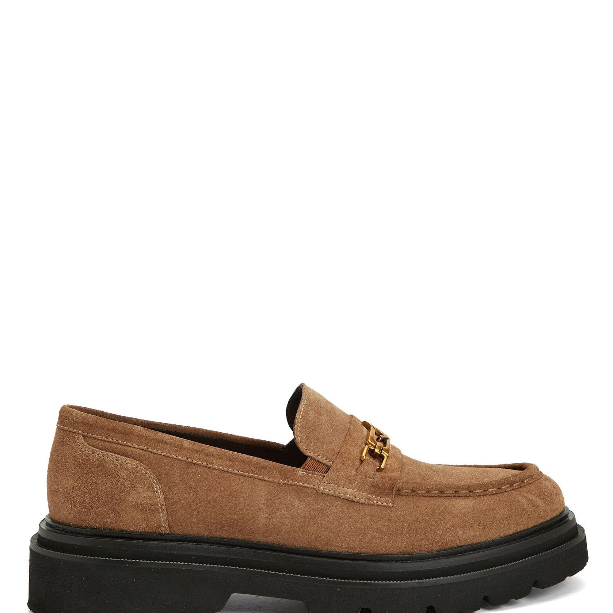 Beymen Club Kadın Taba Zincirli Logolu Süet Loafer