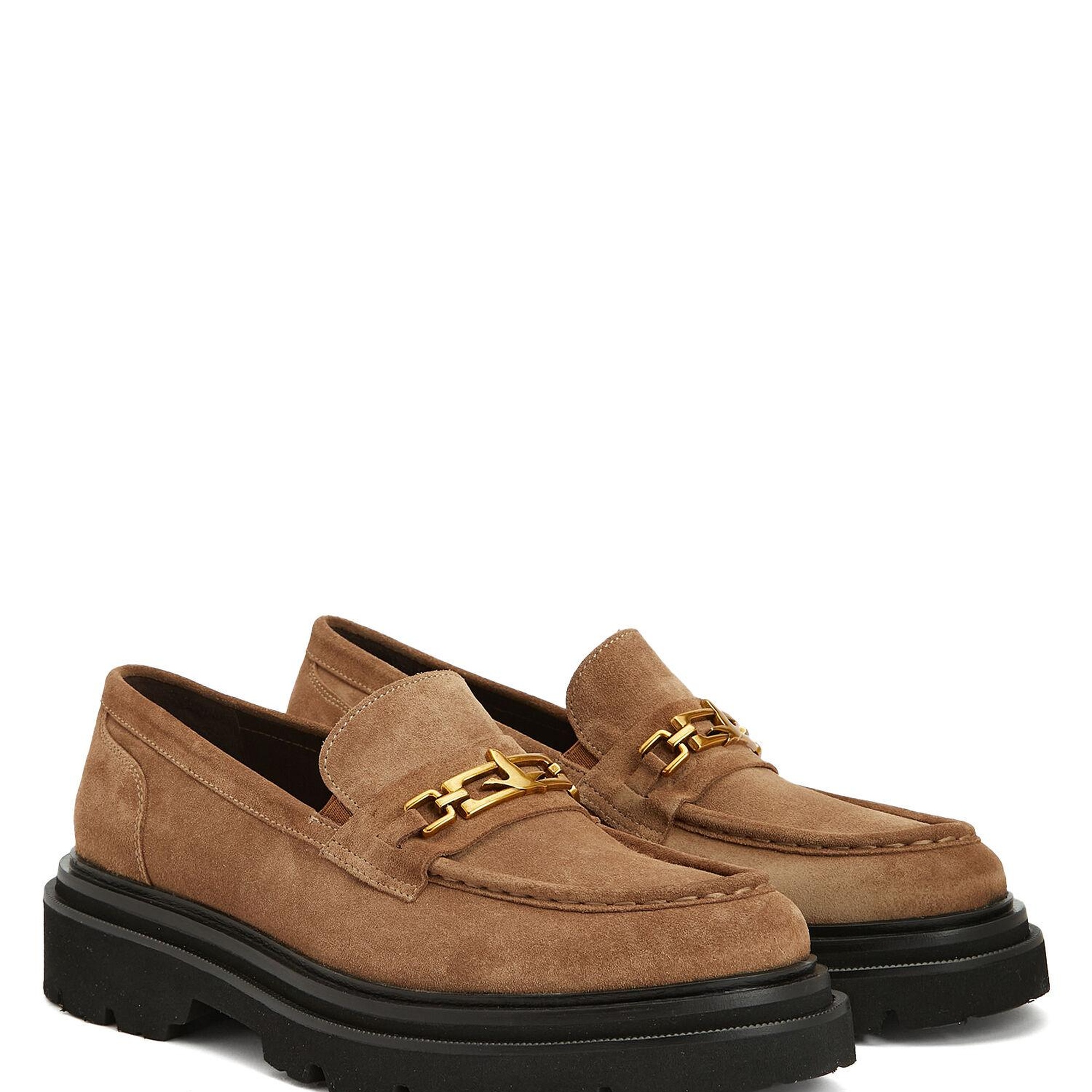 Beymen Club Kadın Taba Zincirli Logolu Süet Loafer