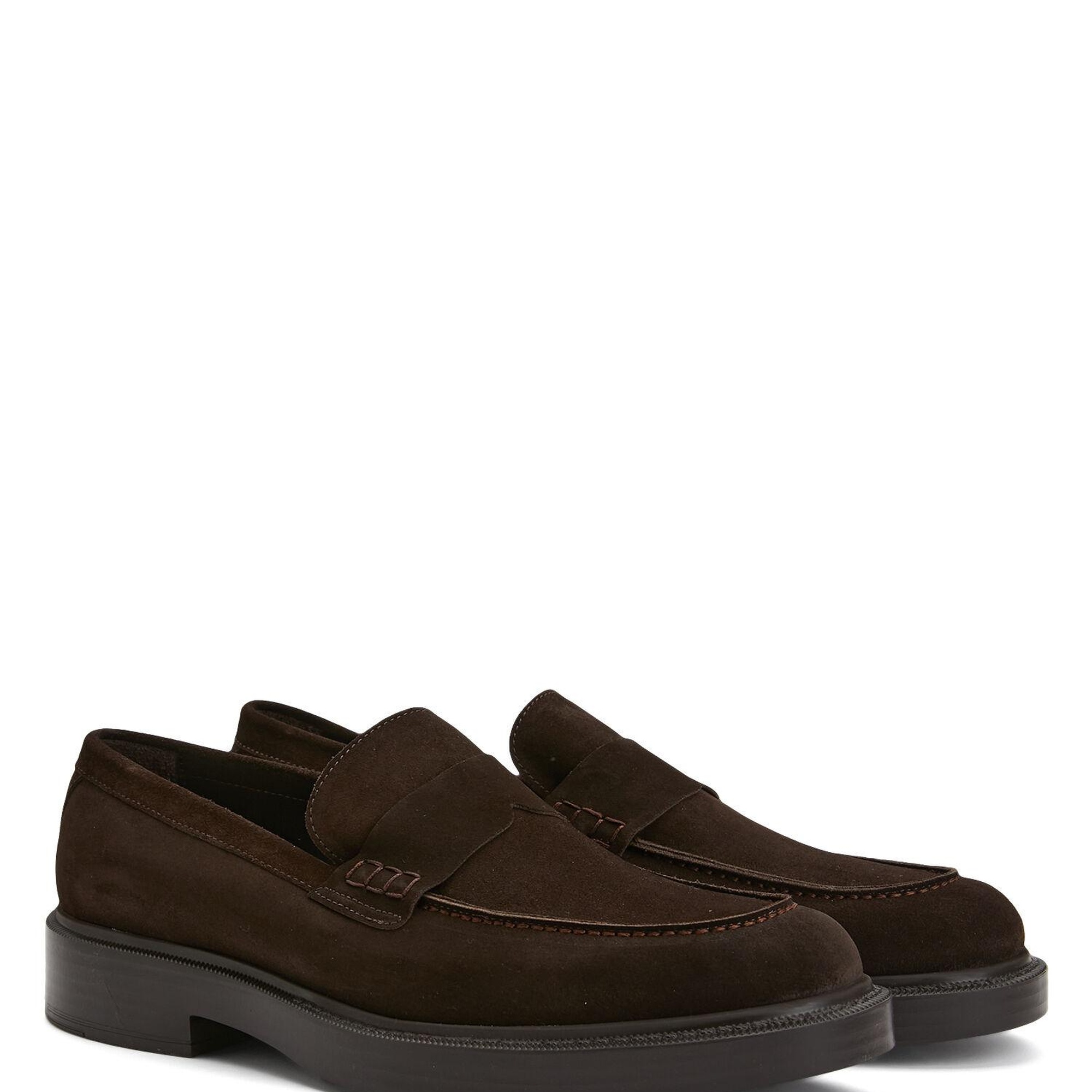 Beymen Club Erkek Kahverengi Bant Detaylı Süet Loafer