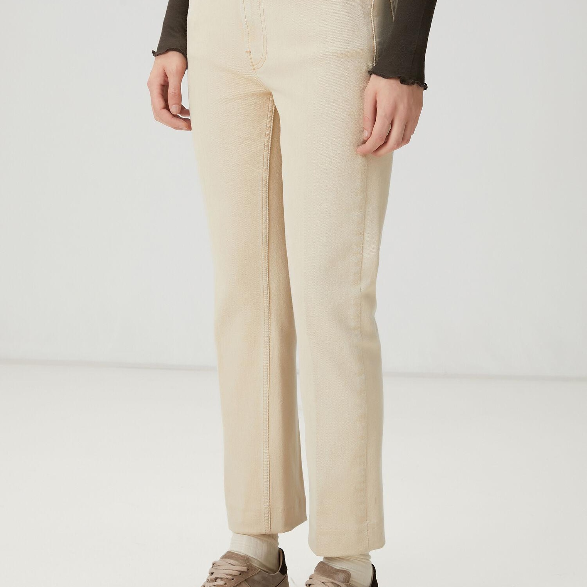 Beymen Club Kadın Bej Straight Leg Jean Pantolon