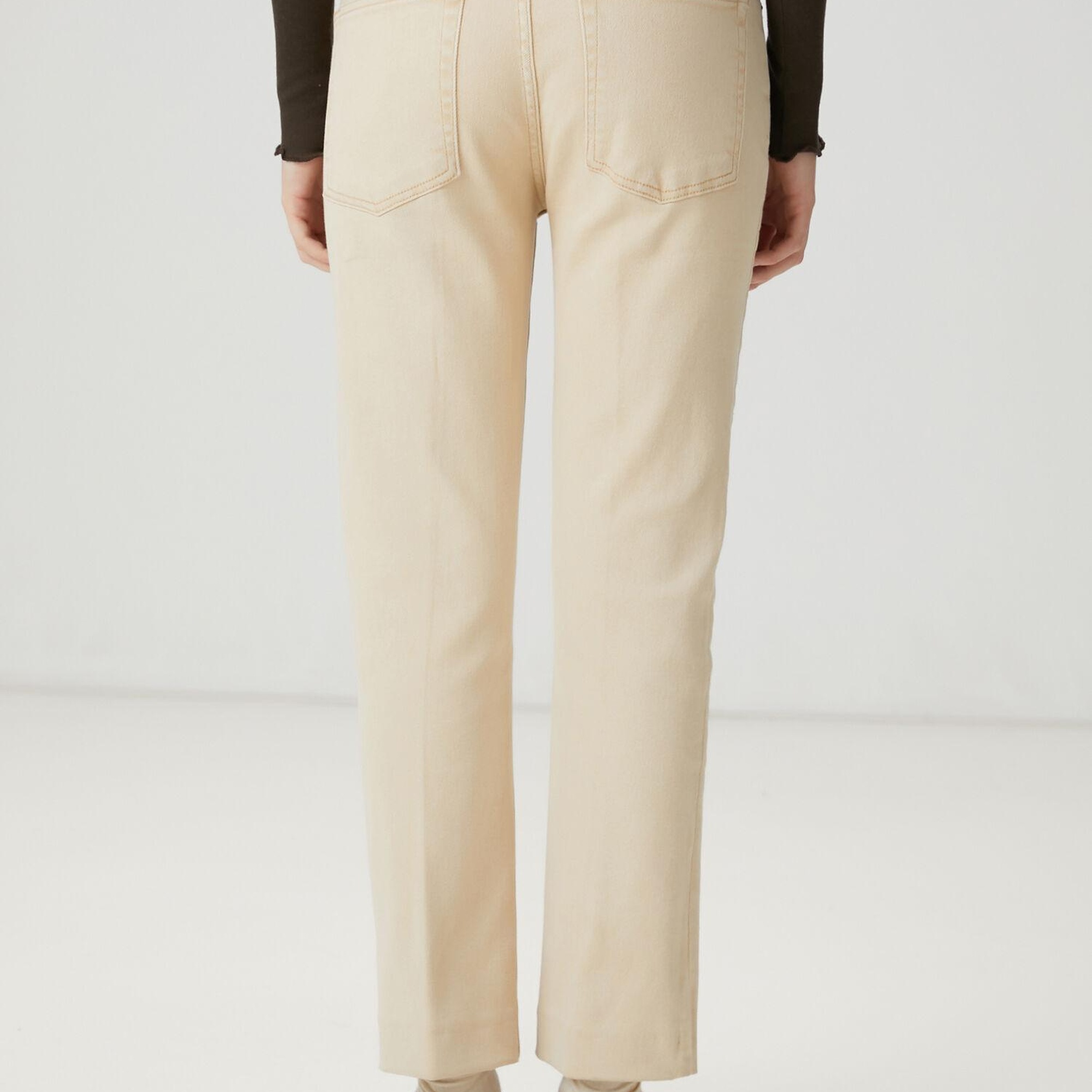 Beymen Club Kadın Bej Straight Leg Jean Pantolon