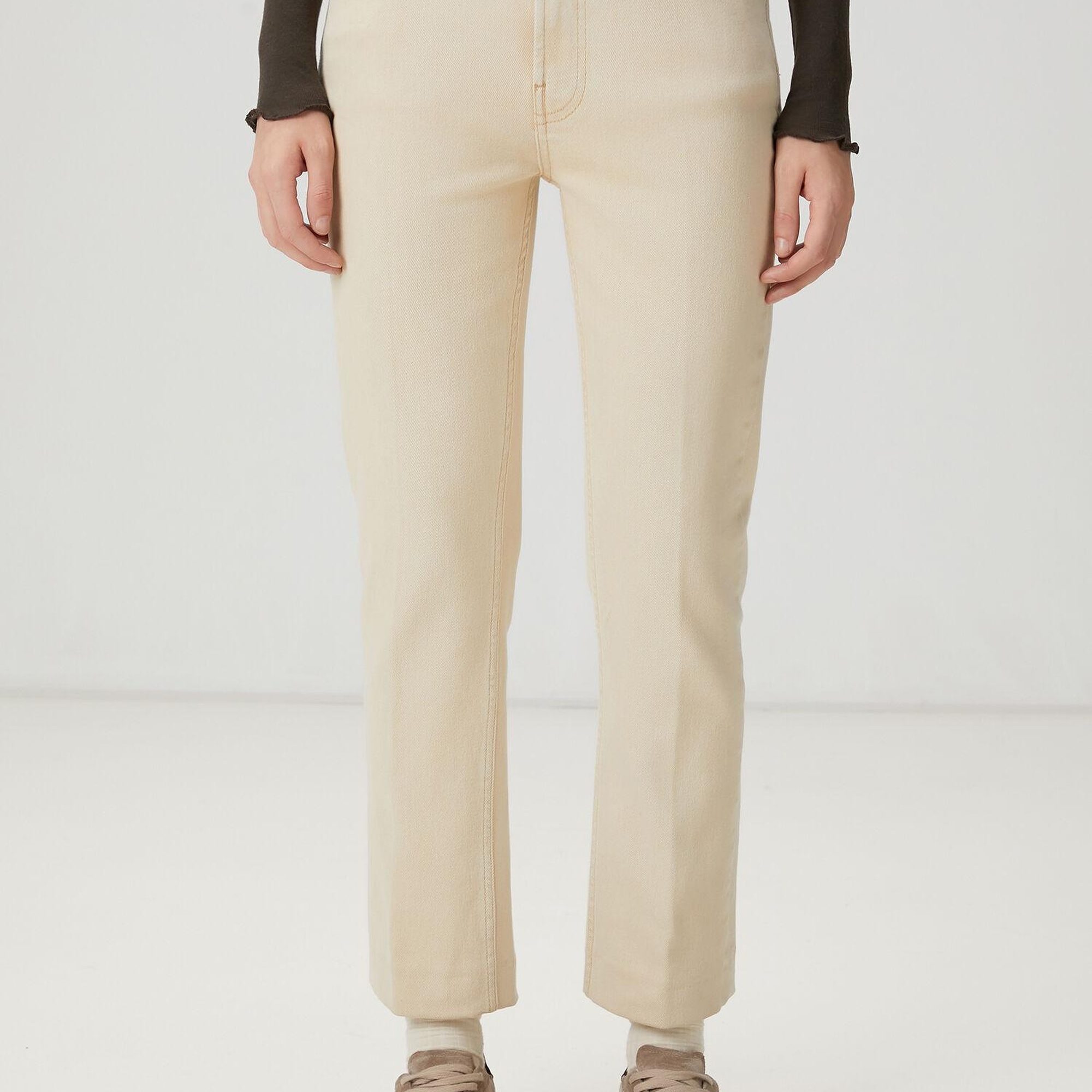 Beymen Club Kadın Bej Straight Leg Jean Pantolon