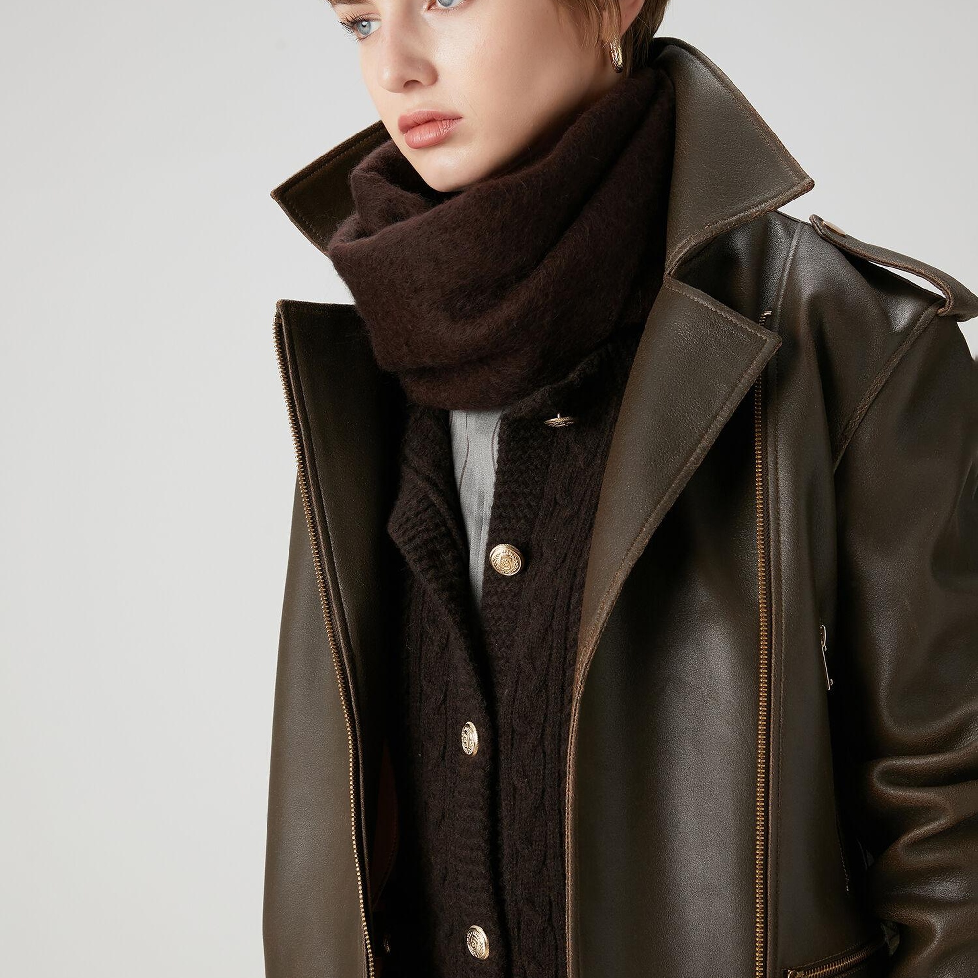 Beymen Club Kadın Kahverengi Saç Örgülü Triko Yelek