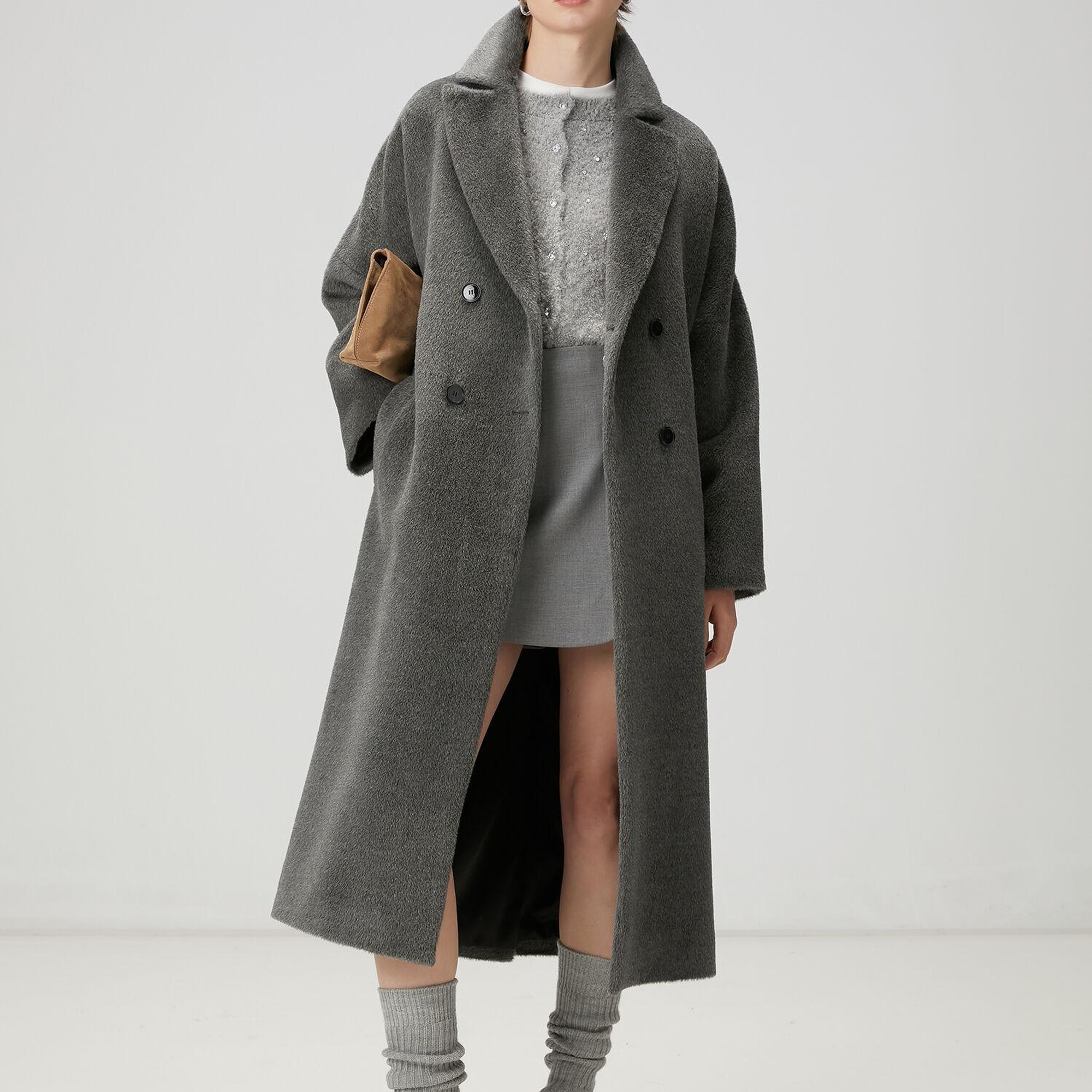 Beymen Club Kadın Gri Taş İşlemeli Hırka