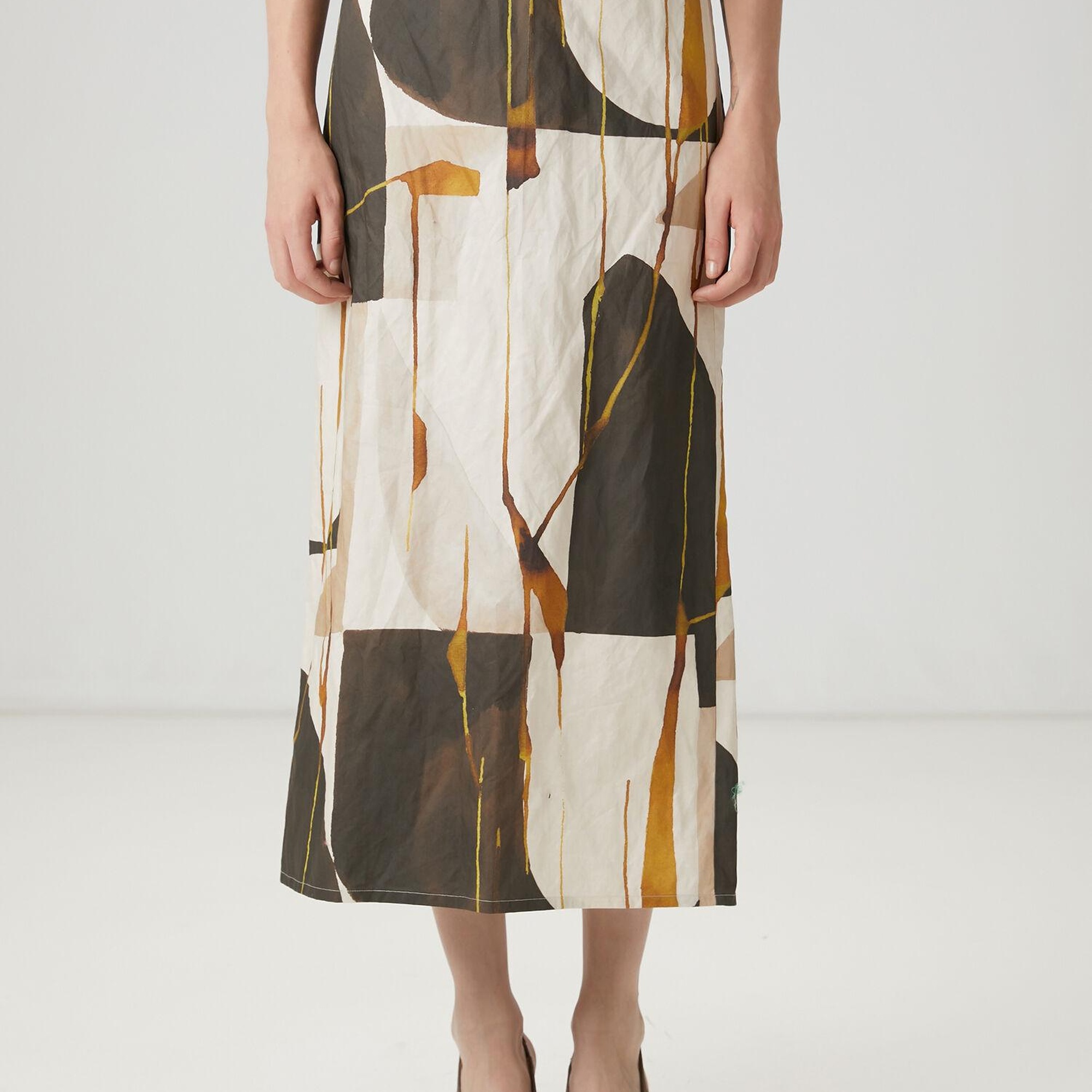 Beymen Club Kadın Çok Renkli Desenli Midi Etek