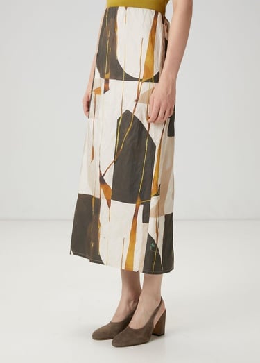  Beymen Club Kadın Çok Renkli Desenli Midi Etek