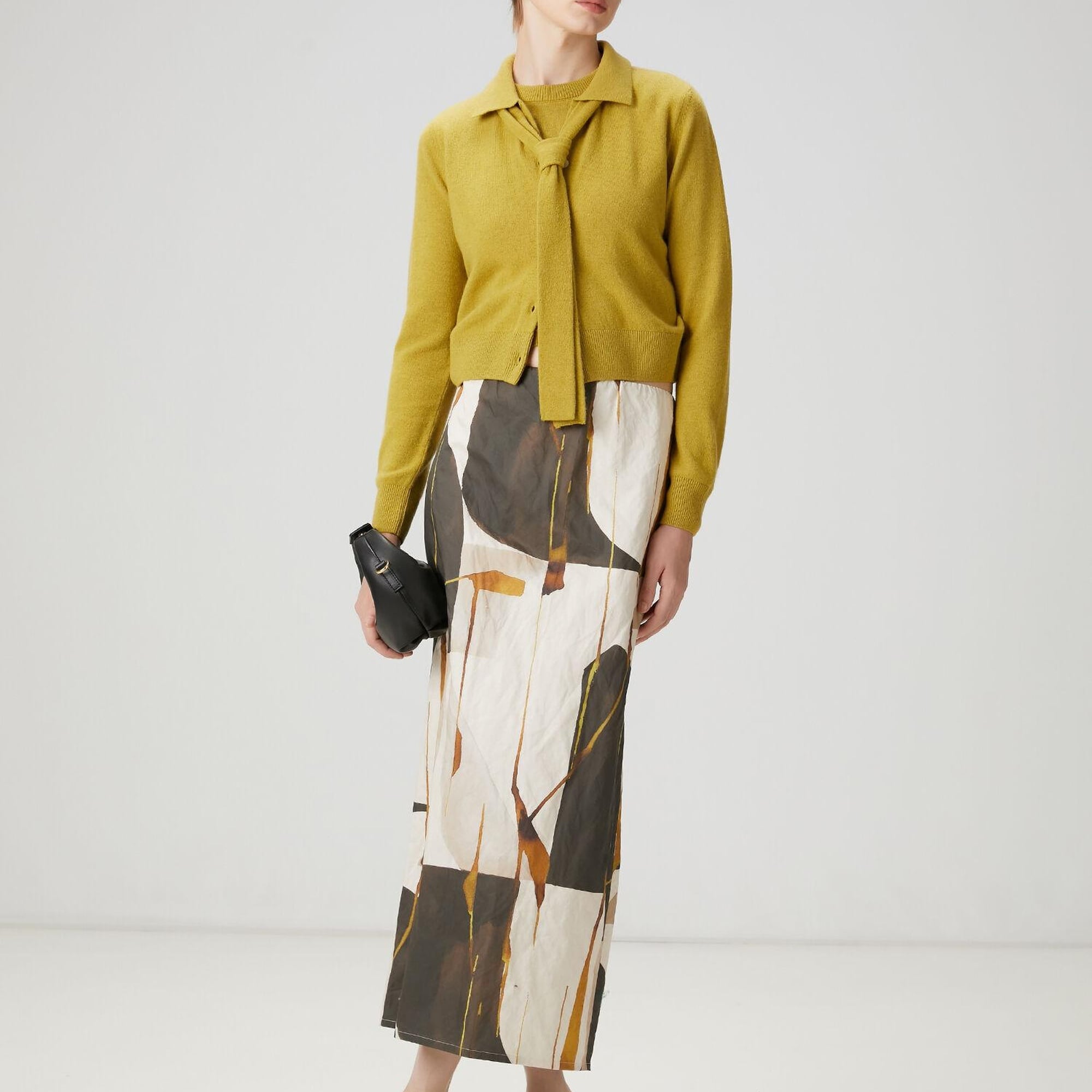 Beymen Club Kadın Çok Renkli Desenli Midi Etek